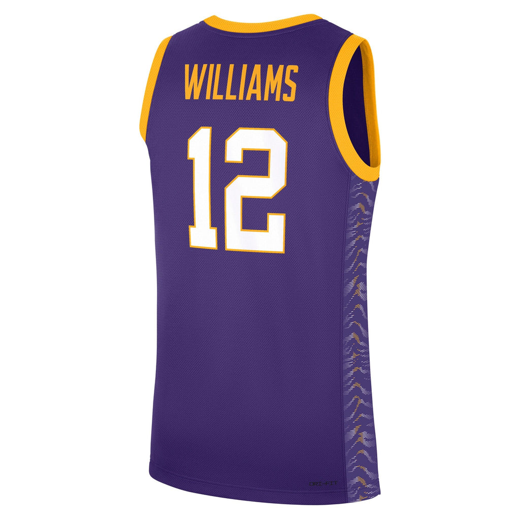 Mikaylah Williams Purple LSU Tigers Replica Basketball Jersey