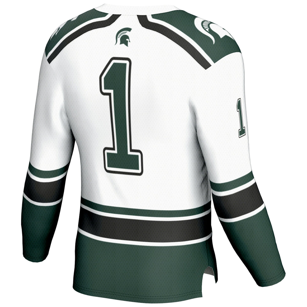 #1 Michigan State Spartans Hockey Jersey - White