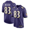Baltimore Ravens LaJohntay Wester Purple Team Game Football Jersey