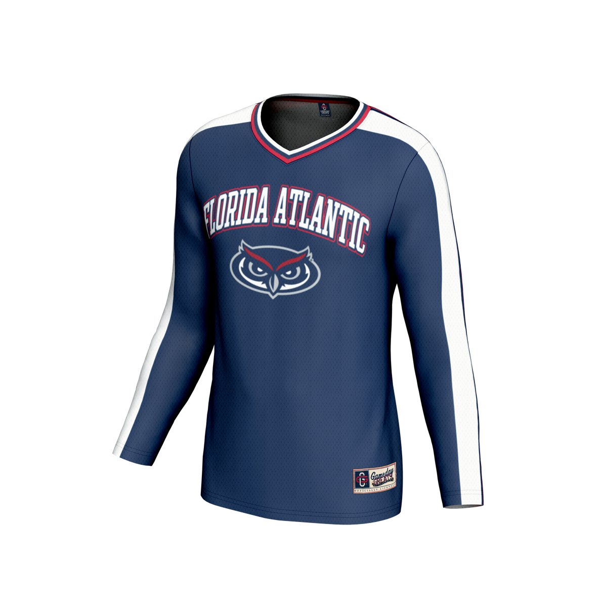 #1 Florida Atlantic Owls Lightweight Collegiate Volleyball Fashion Jersey - Navy
