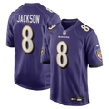 Baltimore Ravens Lamar Jackson Purple Game Football Jersey
