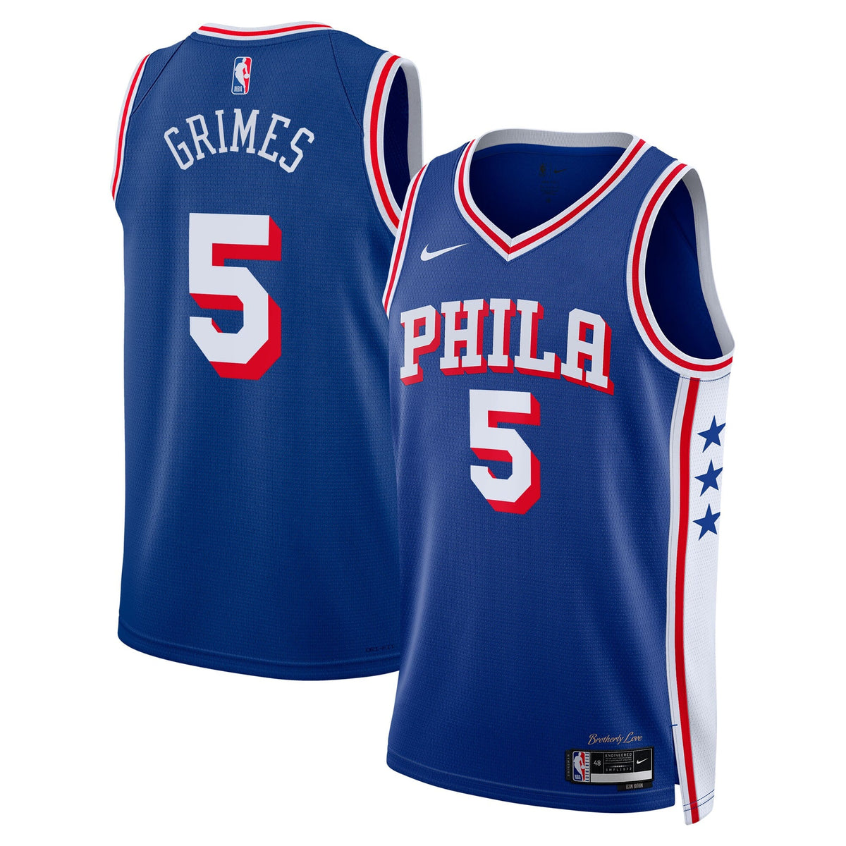 Philadelphia 76ers Icon Edition Swingman Jersey - Royal - Quentin Grimes