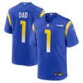 Los Angeles Rams Number 1 Dad Royal Game Football Jersey