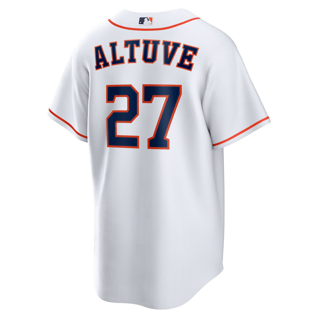 Houston Astros Jose Altuve White Home Replica Player Name Baseball Jersey