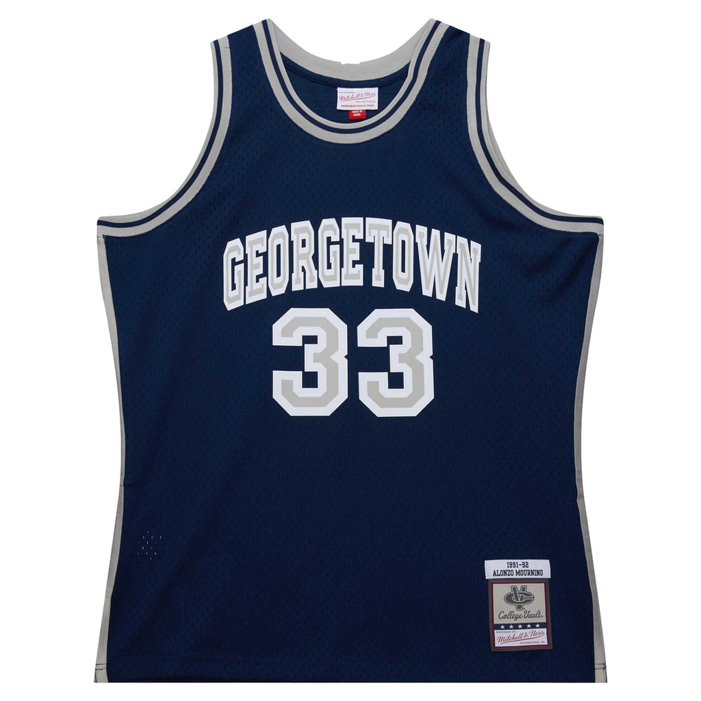Alonzo Mourning Georgetown Hoyas 1991/92 Swingman Player Jersey - Navy
