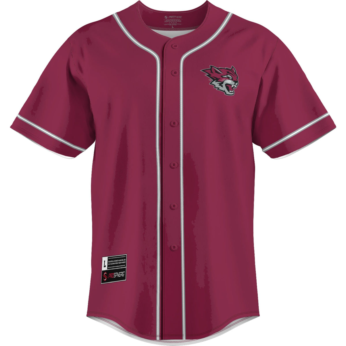 Cal State Chico Wildcats Lightweight Baseball Jersey - Cardinal
