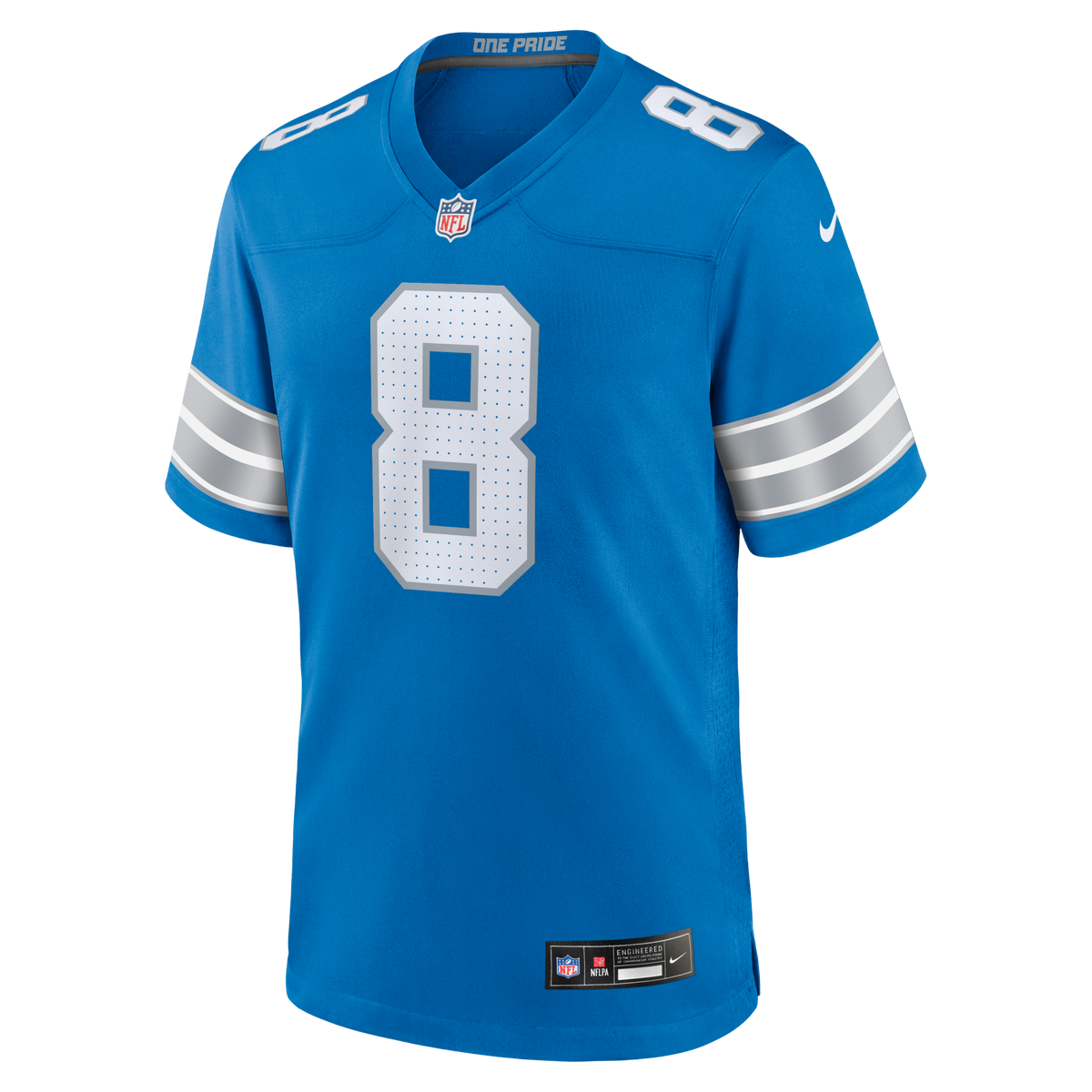Detroit Lions Greg Dortch Blue Team Game Football Jersey