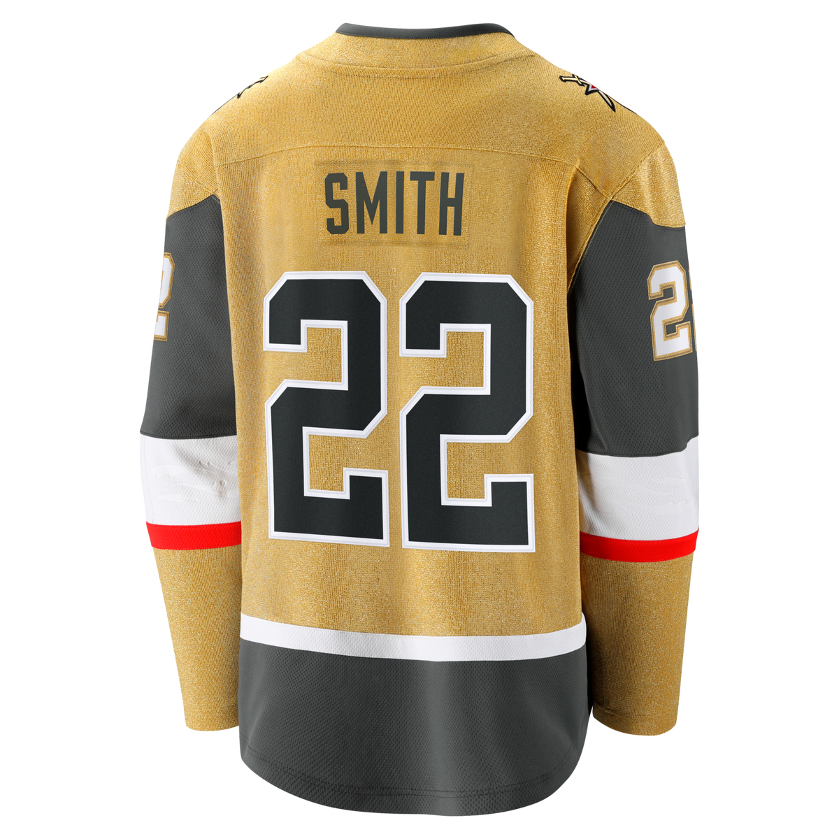 Vegas Golden Knights Cole Smith Gold Home Breakaway Hockey Jersey