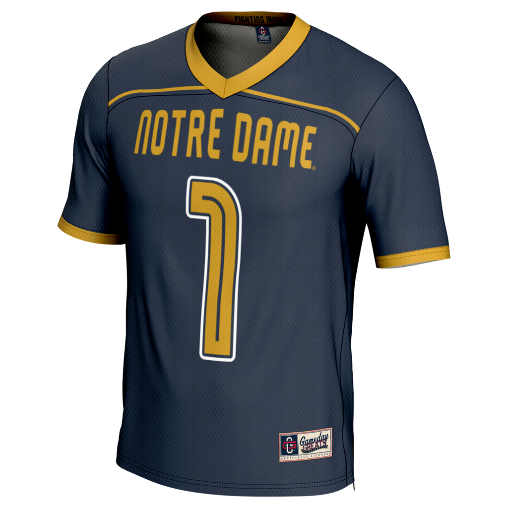 #1 Notre Dame Fighting Irish Lightweight Lacrosse Fashion Jersey - Navy