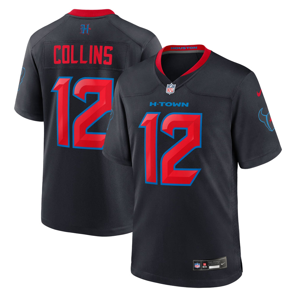 Houston Texans Nico Collins Navy 2nd Alternate Game Football Jersey
