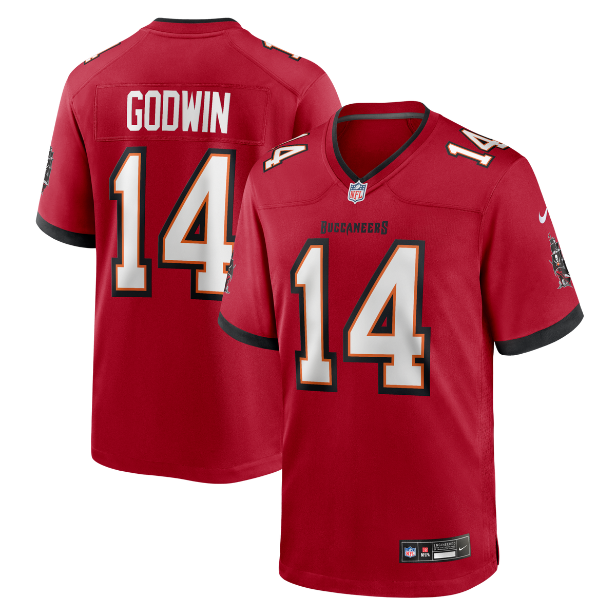 Tampa Bay Buccaneers Chris Godwin Red Game Player Football Jersey