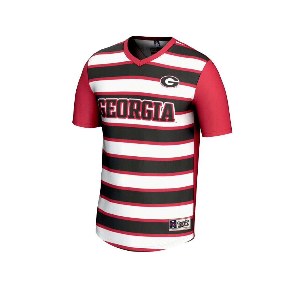 #1 Red Georgia Bulldogs Lightweight Soccer Fashion Jersey