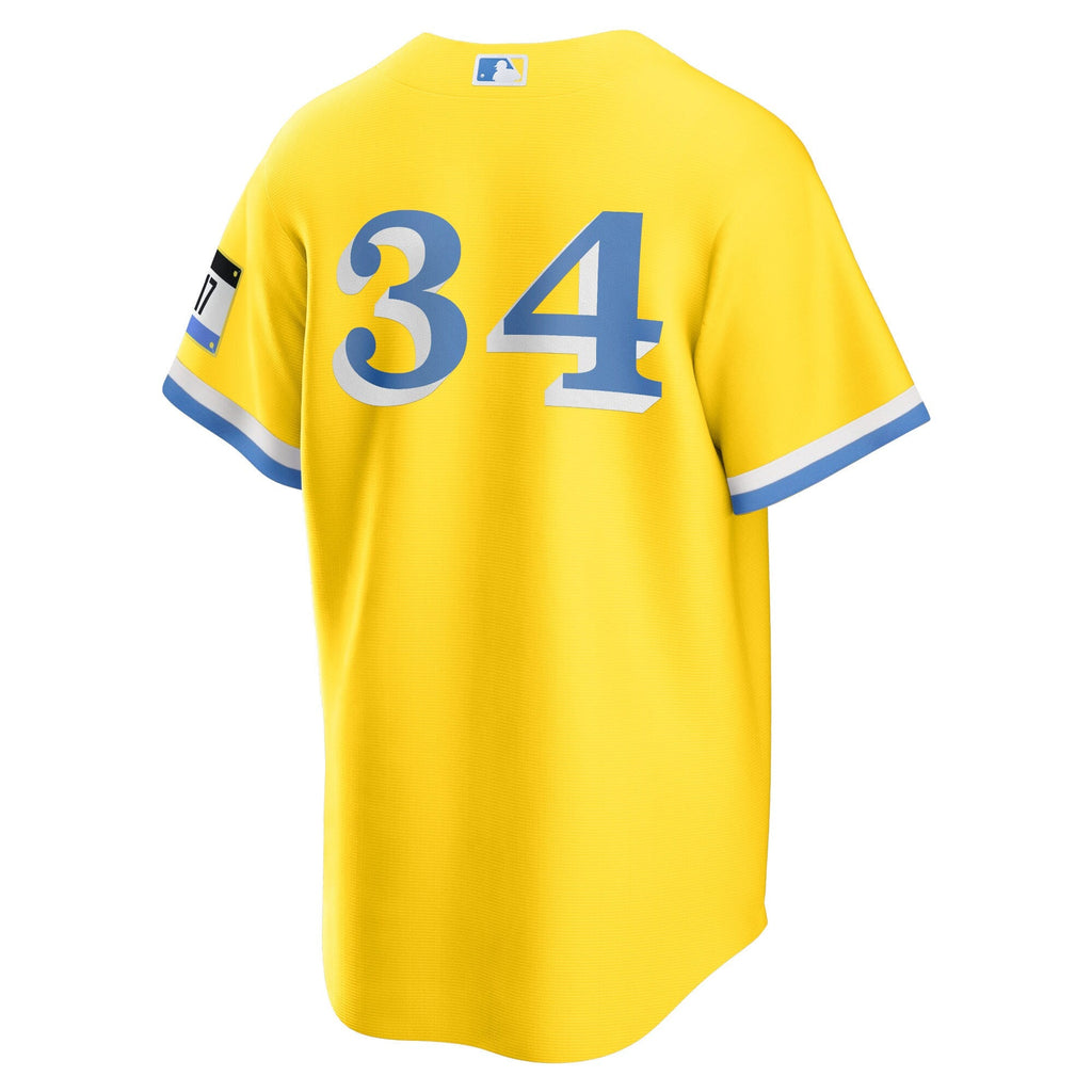 Boston Red Sox David Ortiz Gold Retired Player City Connect Replica Baseball Jersey