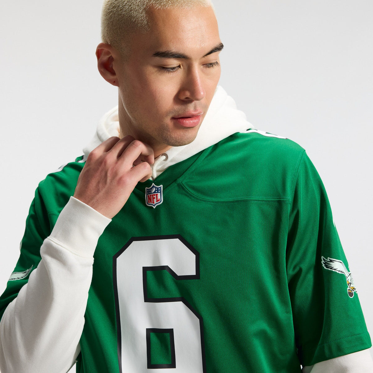 Philadelphia Eagles DeVonta Smith Kelly Green Alternate Game Player Football Jersey