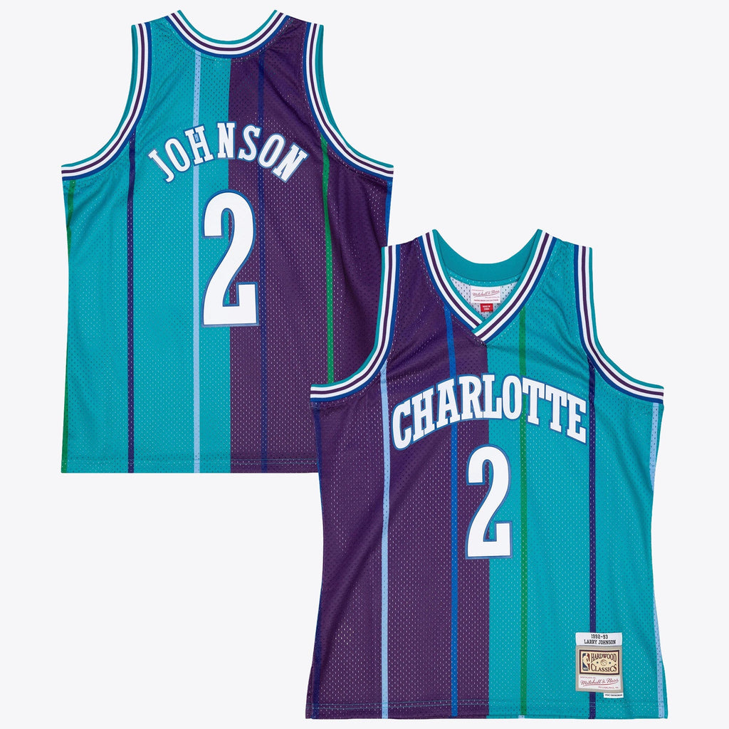 Charlotte Hornets Larry Johnson 1992 Split Swingman Jersey