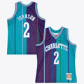 Charlotte Hornets Larry Johnson 1992 Split Swingman Jersey