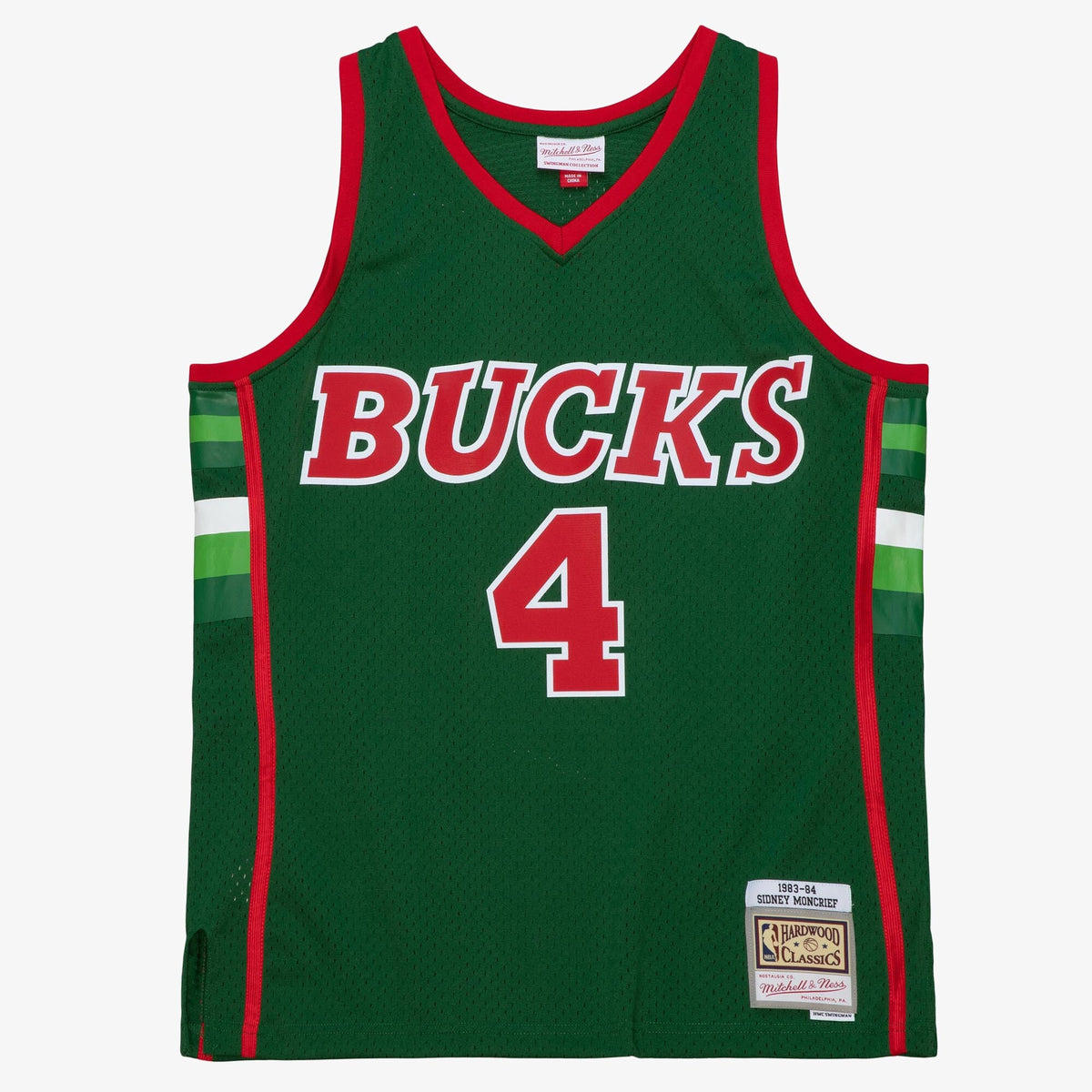 Milwaukee Bucks Sidney Moncrief 1983 Dark Jersey - Burgundy/Green