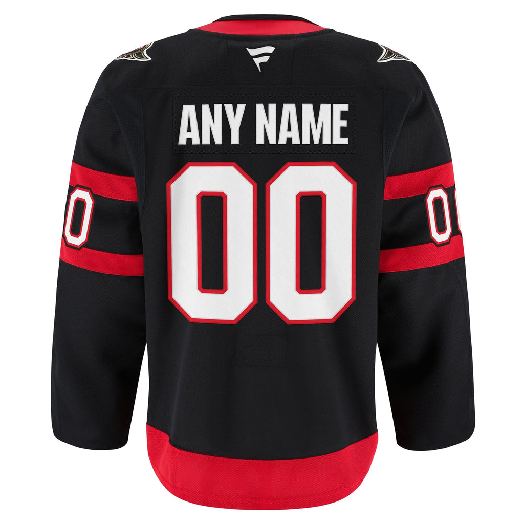 Ottawa Senators Black Home Pro Custom Jersey