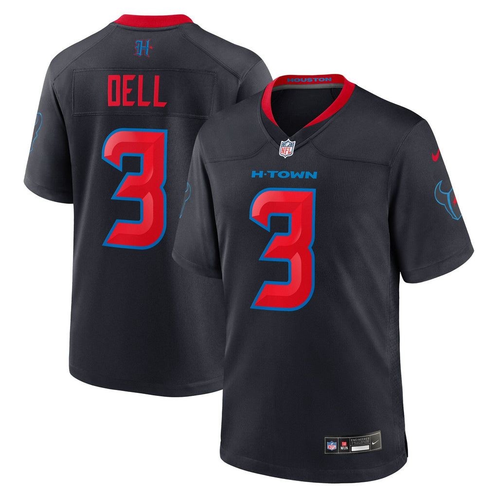 Houston Texans Tank Dell Navy 2nd Alternate Game Football Jersey