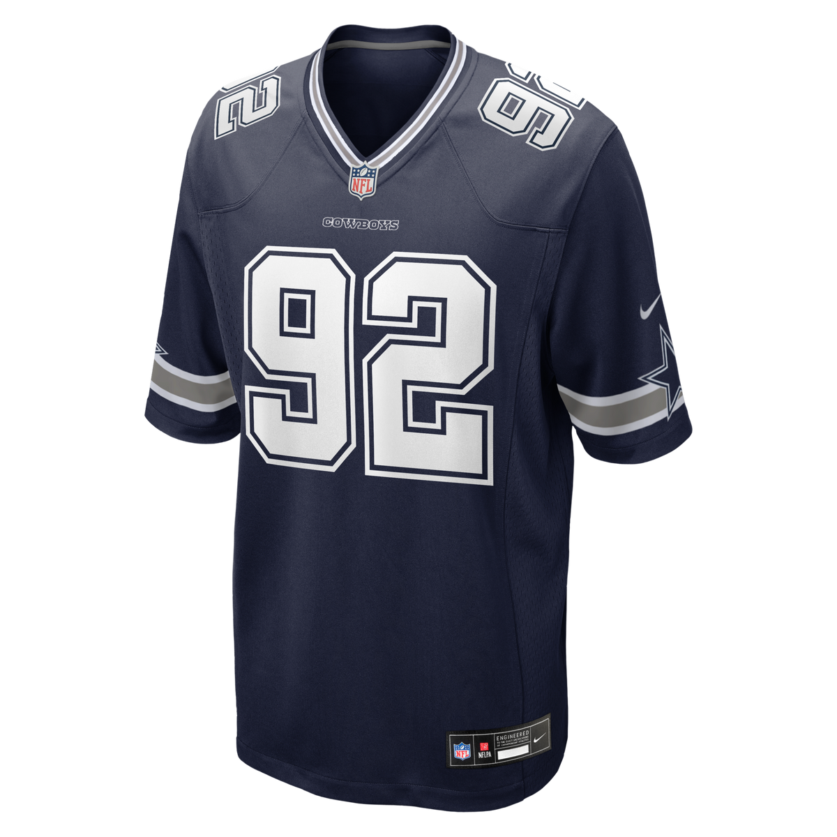 Dallas Cowboys Quinnen Williams Navy Team Game Football Jersey