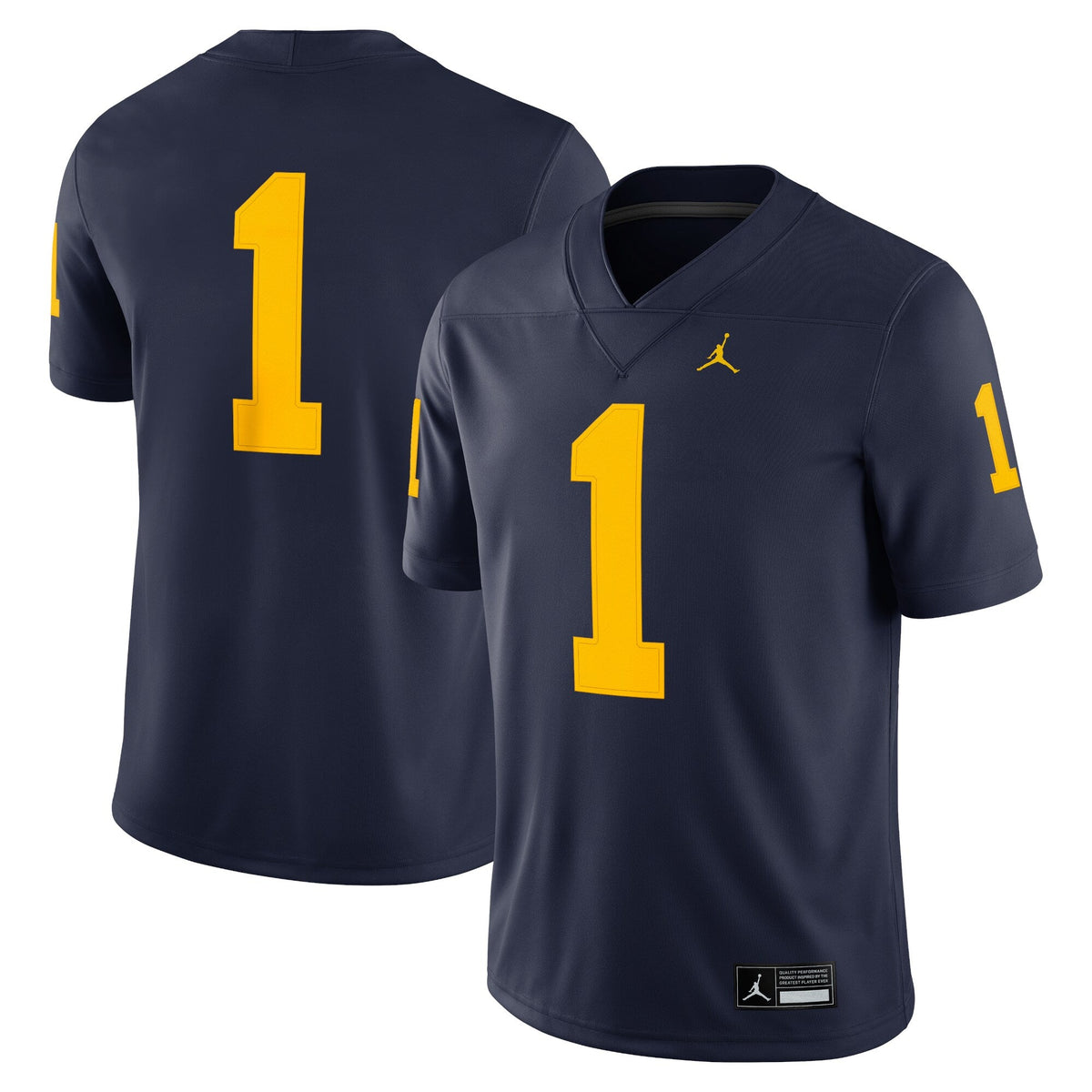 #1 Michigan Wolverines Game Jersey - Navy