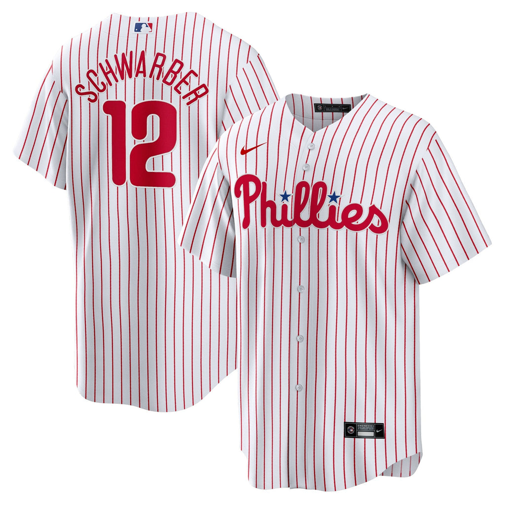 Philadelphia Phillies Kyle Schwarber White Replica Player Baseball Jersey