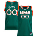 Miami Hurricanes NIL Pick-A-Player Basketball Jersey - Green