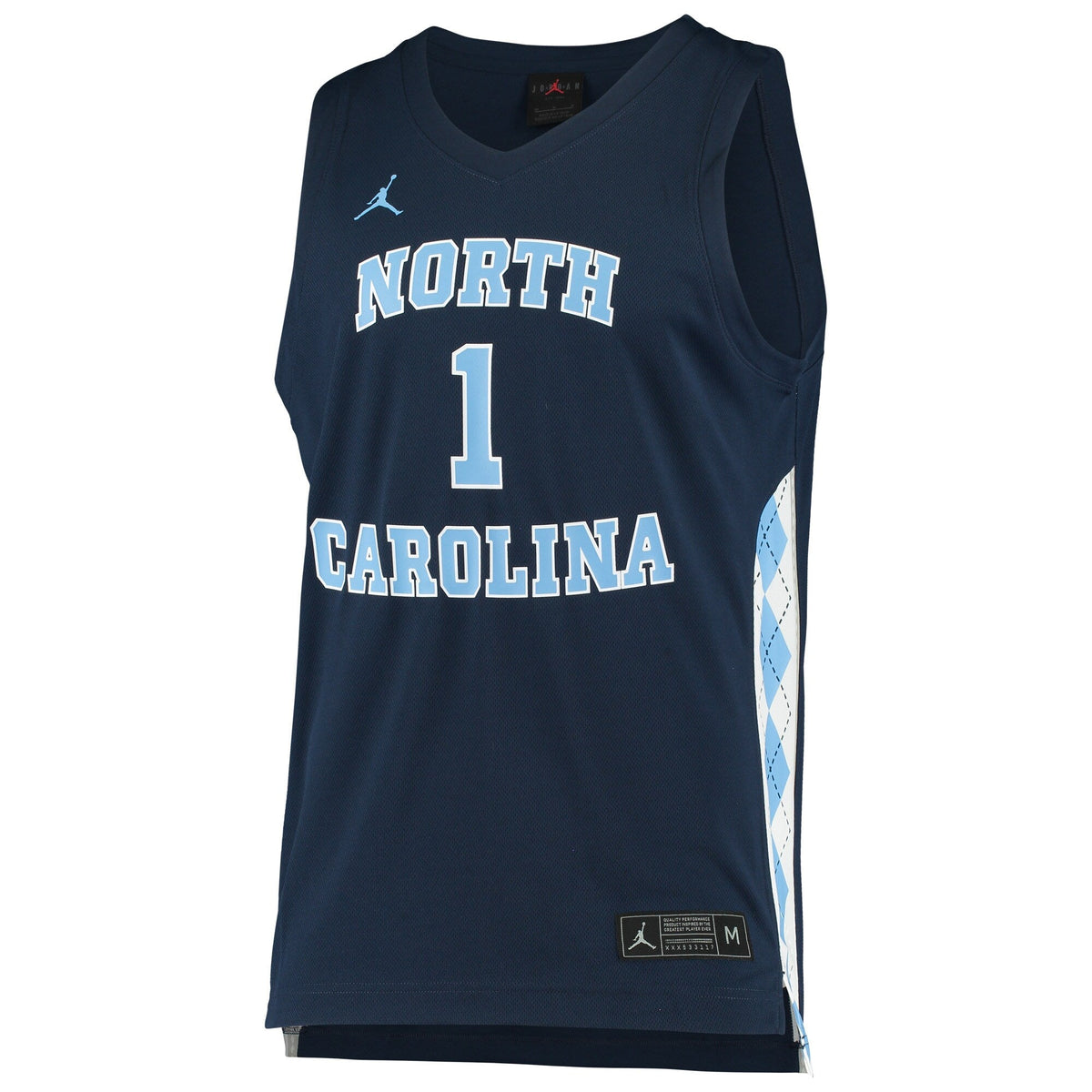 #1 Navy North Carolina Tar Heels Replica Basketball Jersey