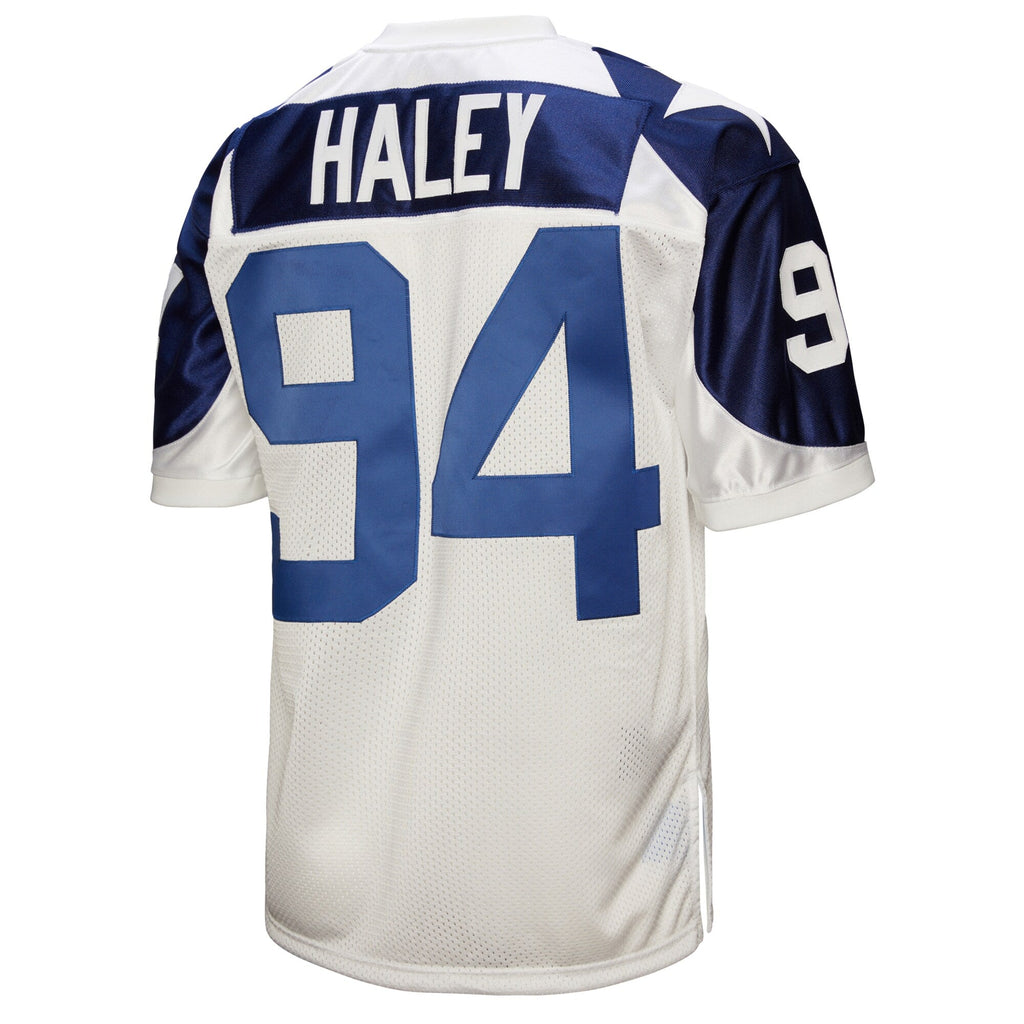 Dallas Cowboys 1994 Charles Haley White Throwback Retired Player Football Jersey