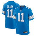 Detroit Lions Damone Clark Blue Team Game Football Jersey