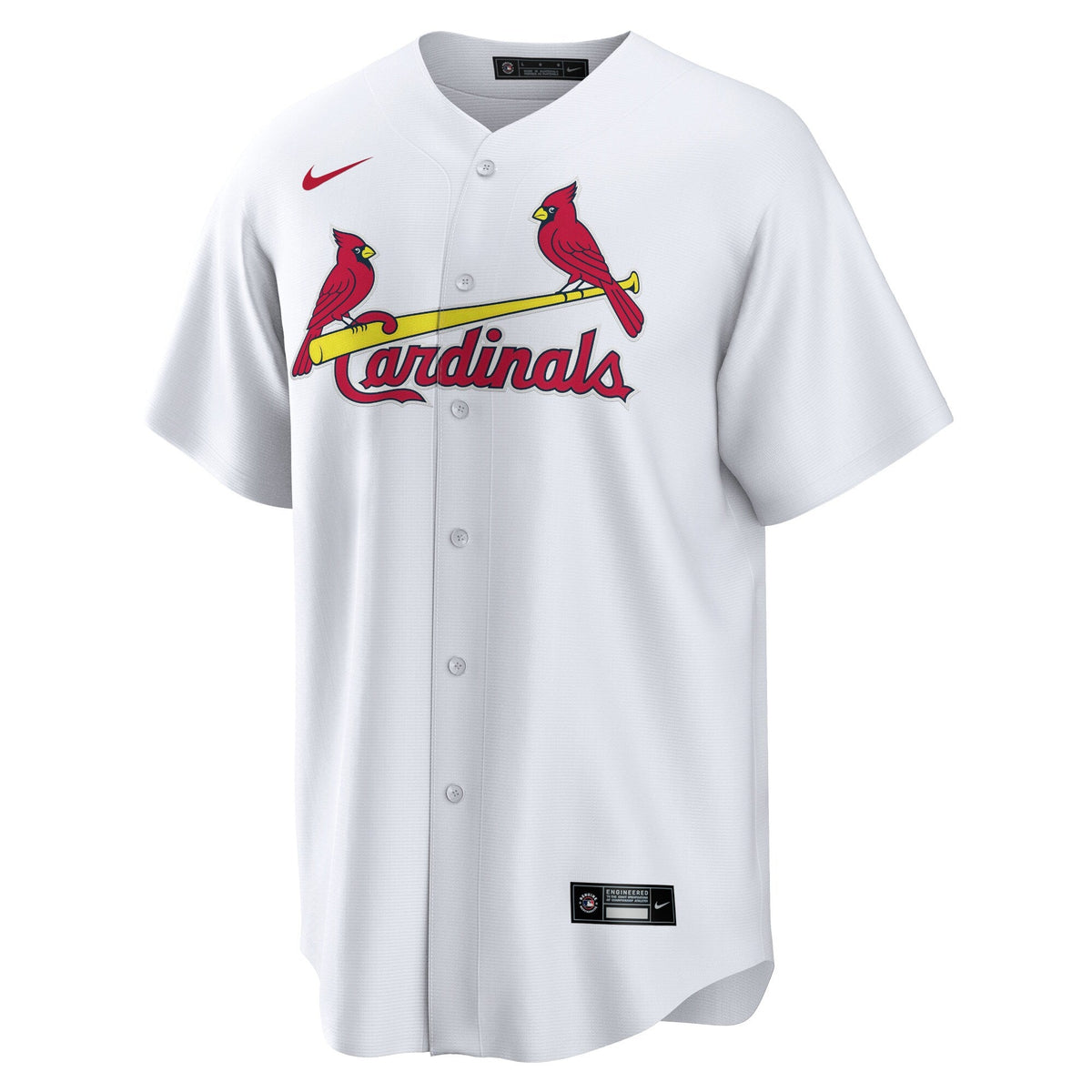 St. Louis Cardinals White Home Blank Replica Baseball Jersey