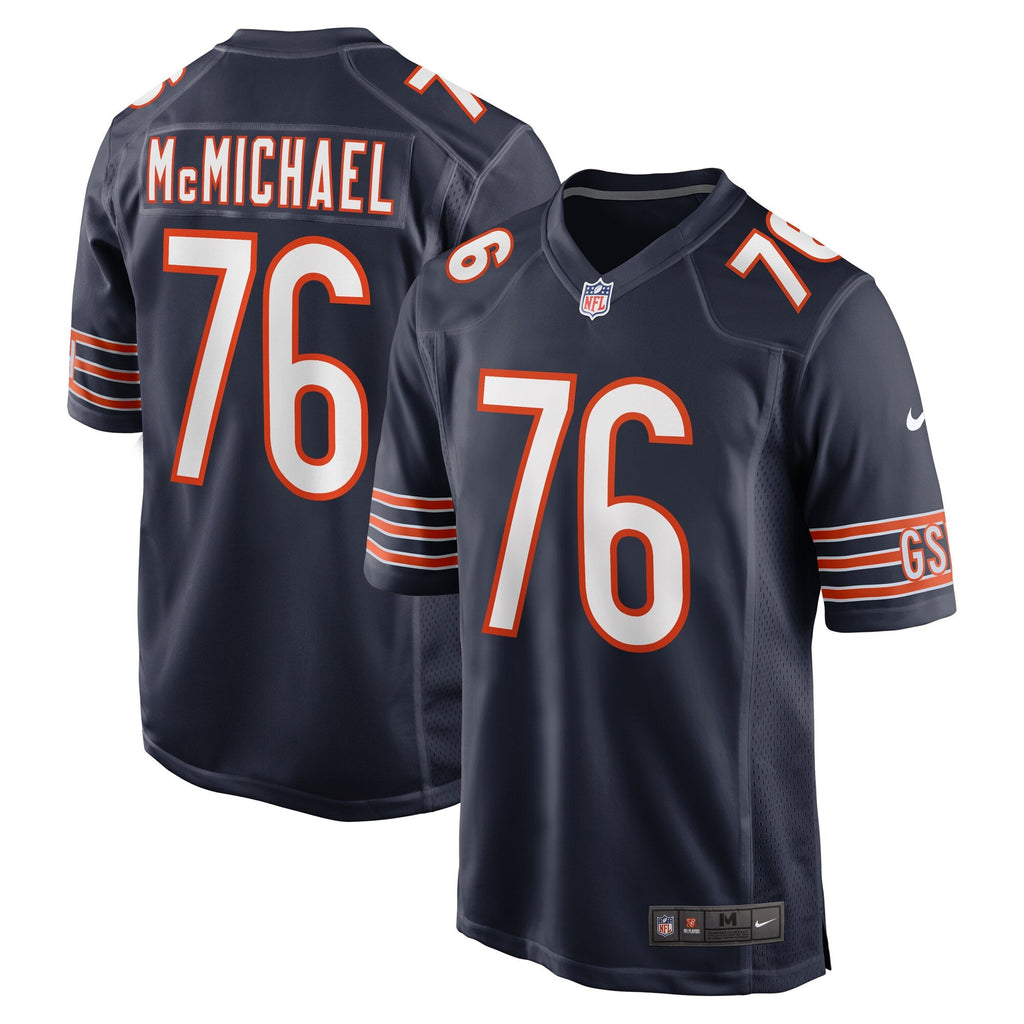 Chicago Bears Steve McMichael Navy Retired Player Game Football Jersey