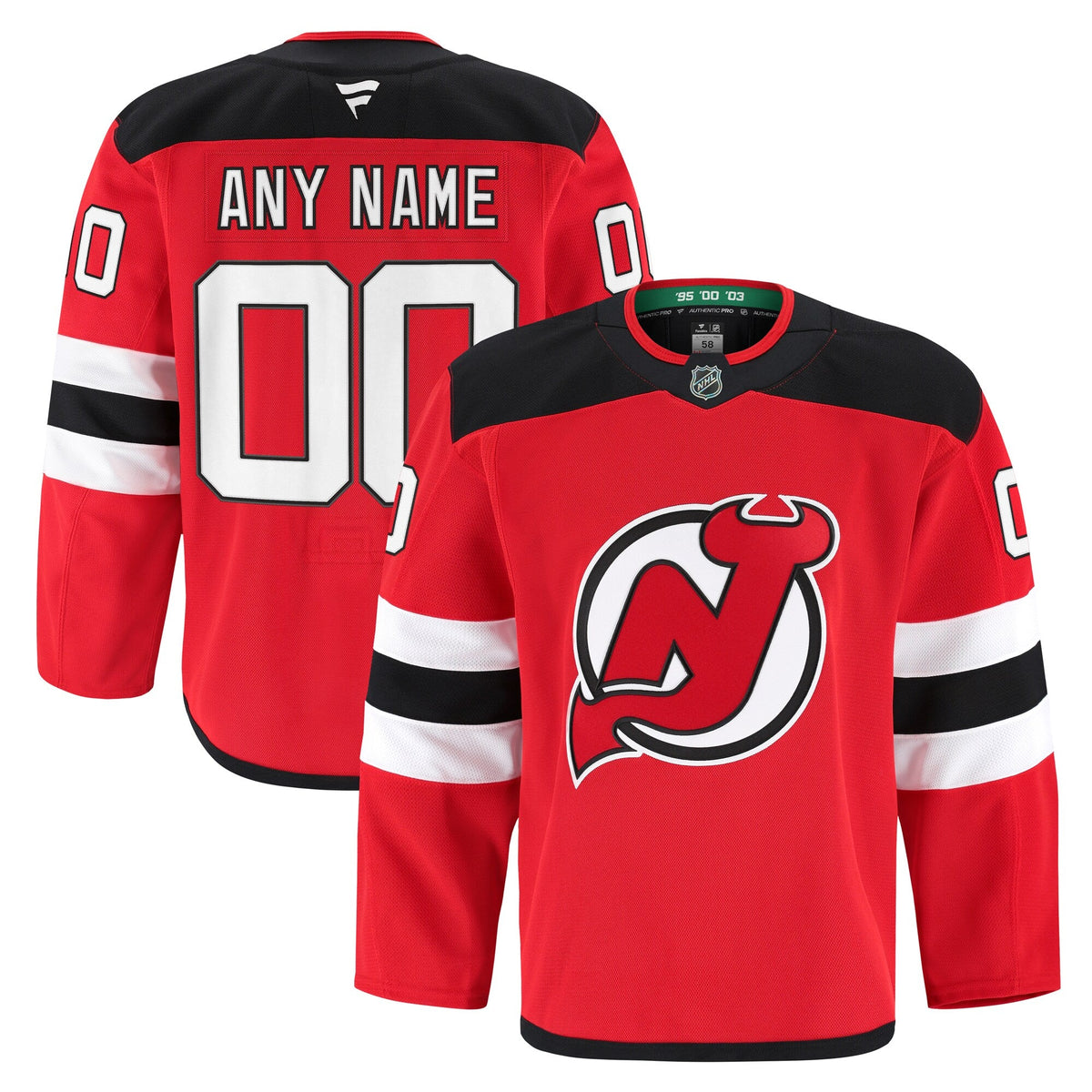 New Jersey Devils Red Home Pro Custom Jersey