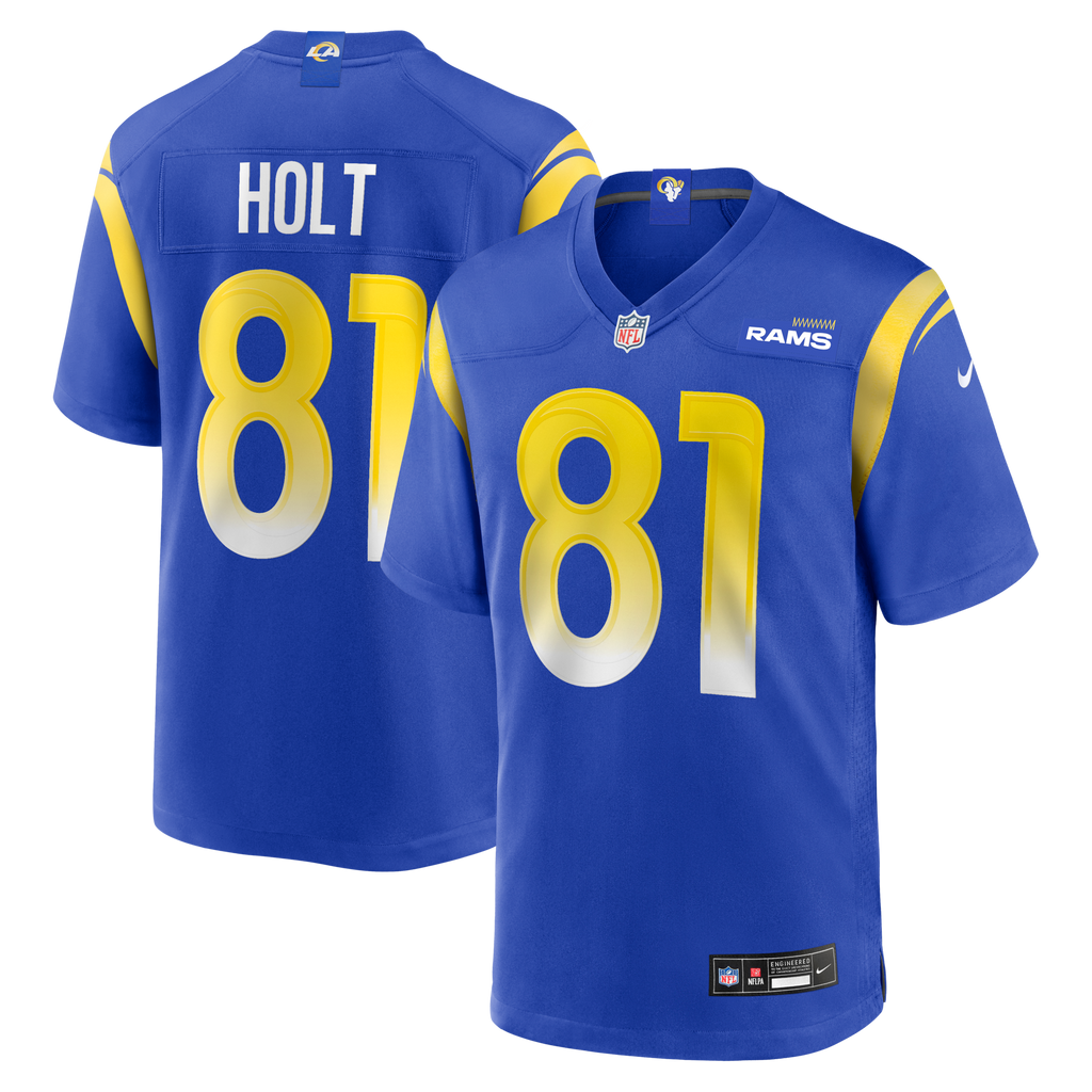 Los Angeles Rams Torry Holt Royal Game Retired Player Football Jersey