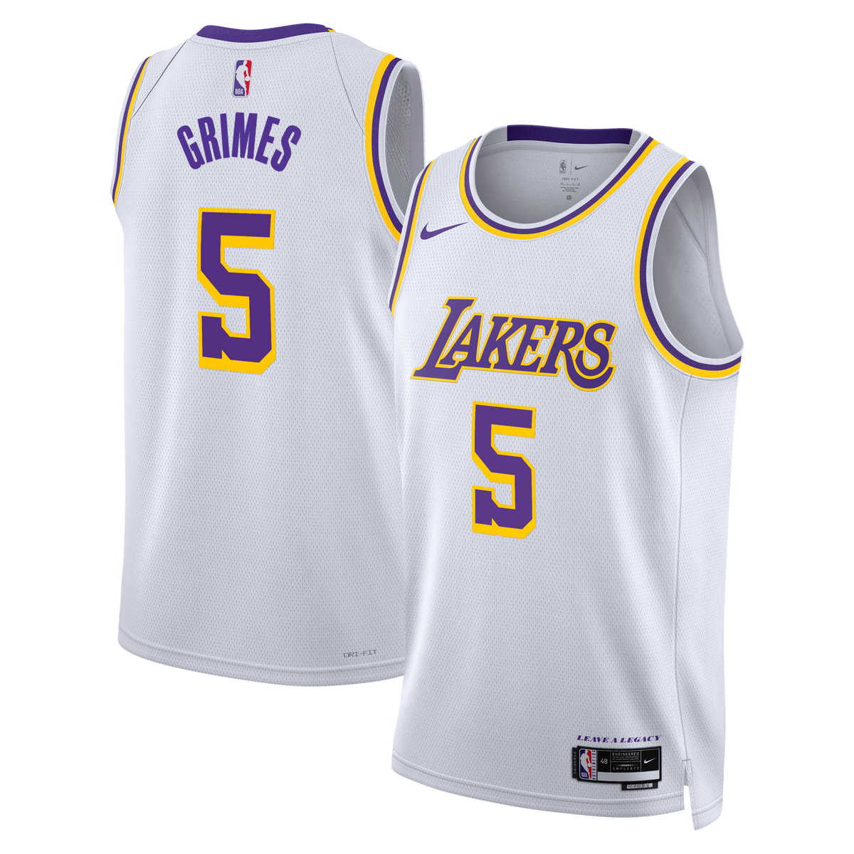 Los Angeles Lakers Association Edition Edition Swingman Jersey - White - Quentin Grimes