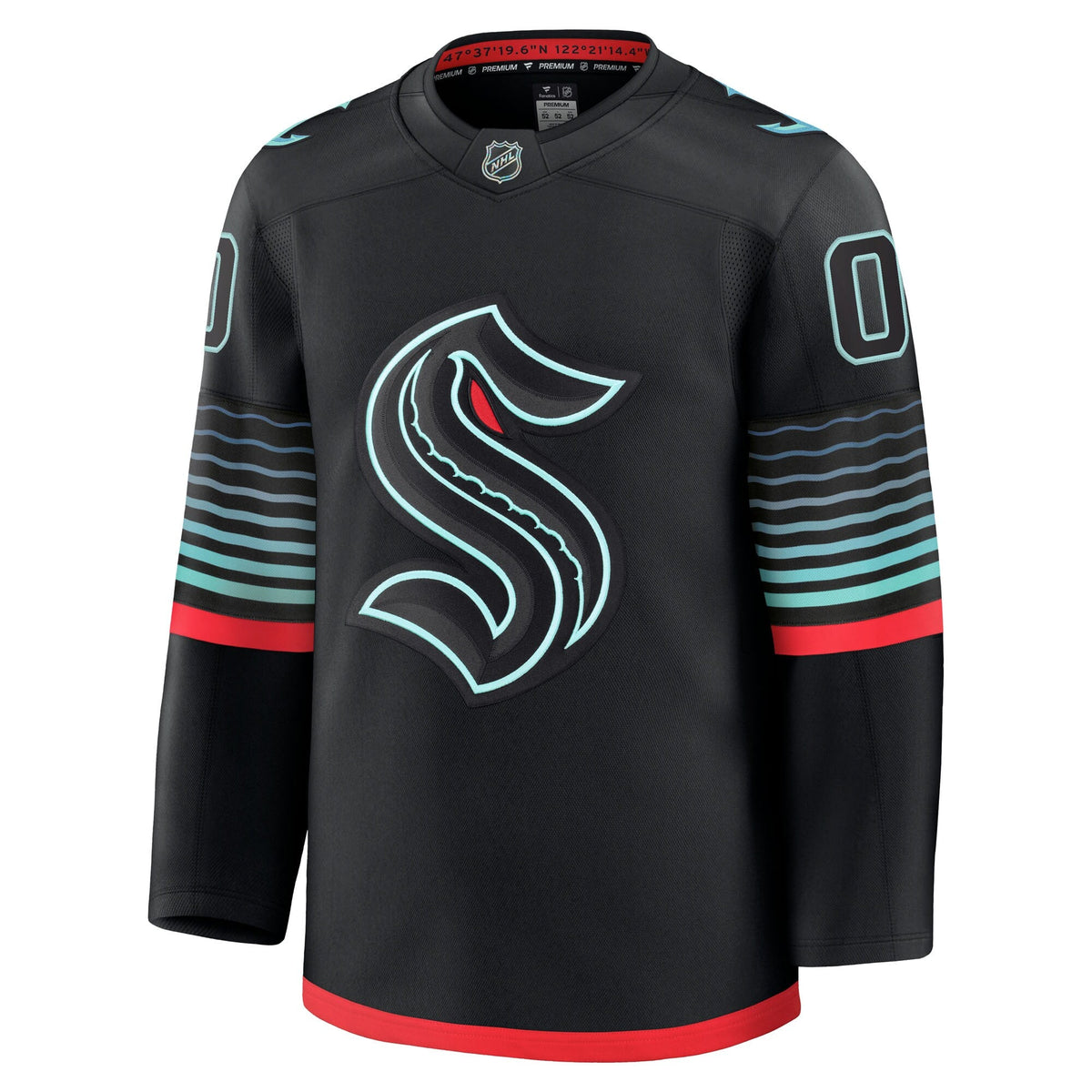 Seattle Kraken Black Alternate Premium Custom Jersey