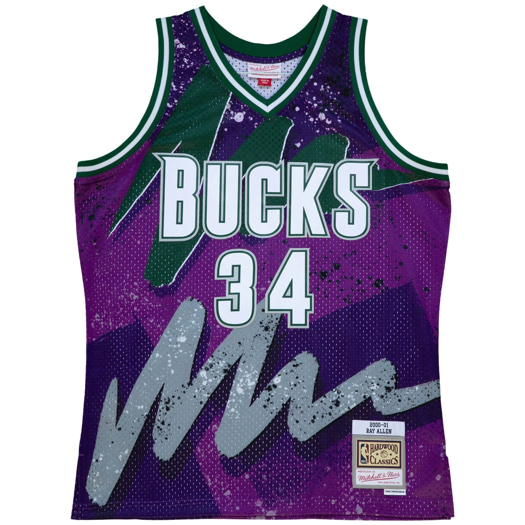 Milwaukee Bucks Hyper Hoops Swingman Jersey - Ray Allen - Purple