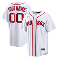 Boston Red Sox White Home Replica Custom Baseball Jersey
