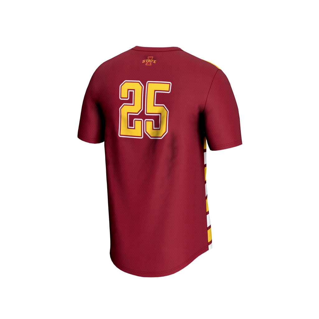 #25 Cardinal Iowa State Cyclones Lightweight Soccer Fashion Jersey