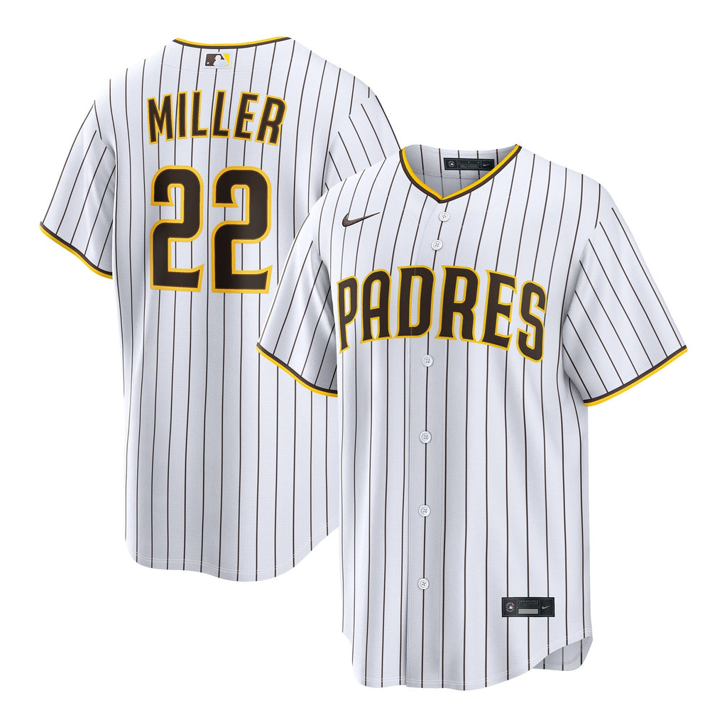 San Diego Padres Mason Miller White Home Replica Baseball Jersey