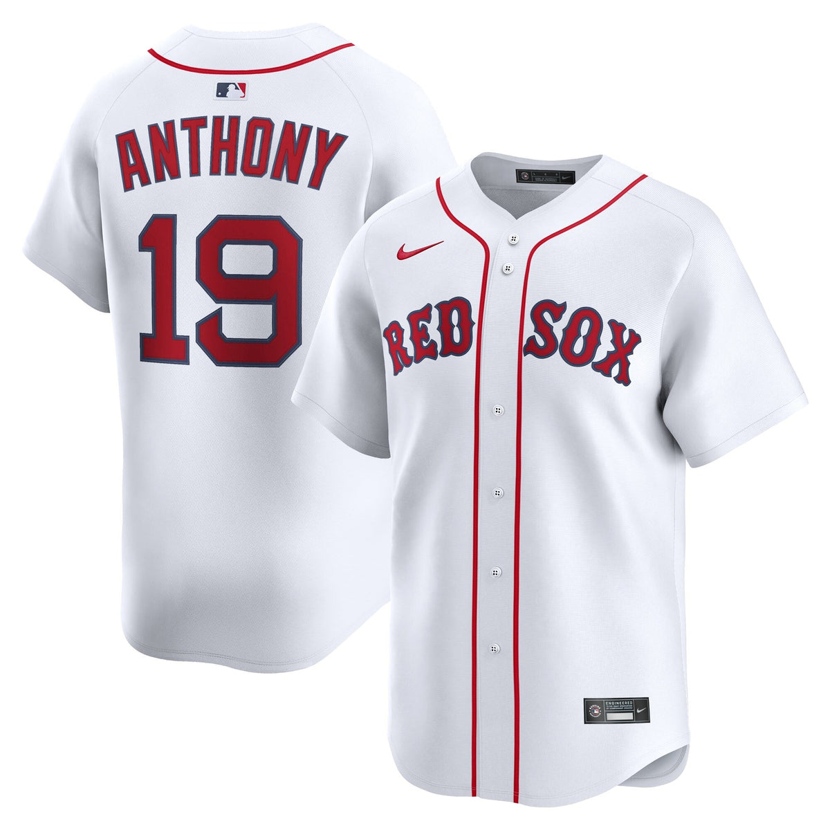 Boston Red Sox Roman Anthony White Home Limited Player Baseball Jersey