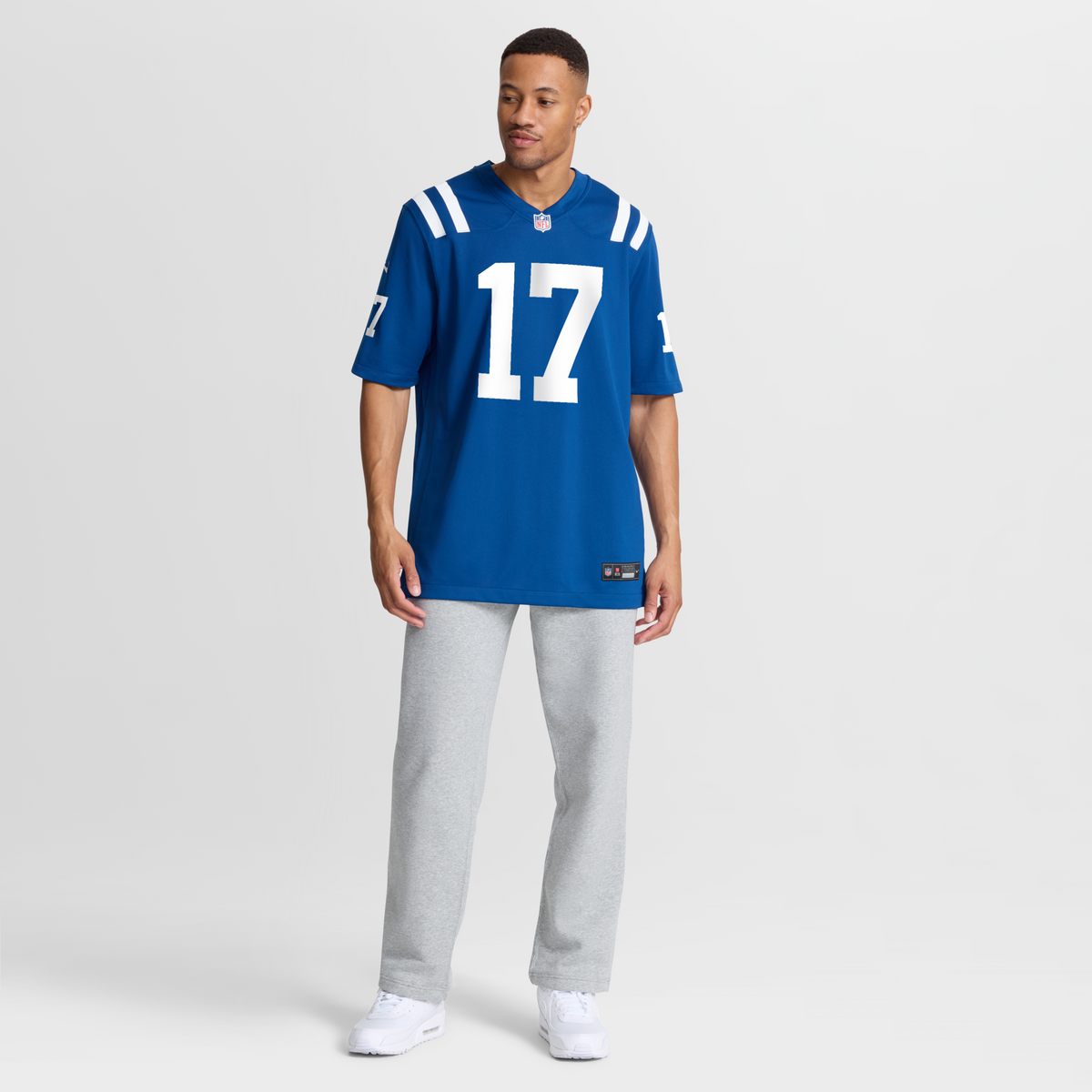 Indianapolis Colts Daniel Jones Royal Team Game Football Jersey
