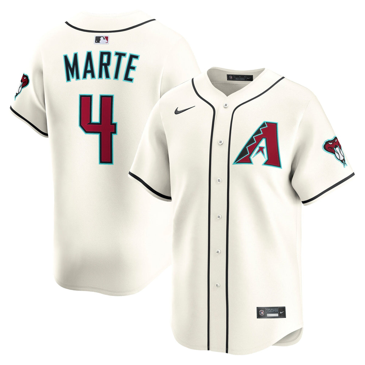 Arizona Diamondbacks Ketel Marte Cream Home Limited Player Baseball Jersey