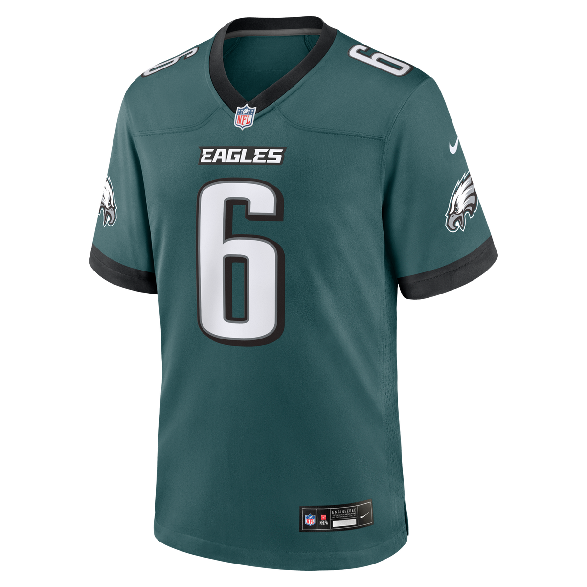 Philadelphia Eagles DeVonta Smith Midnight Green Team Game Football Jersey