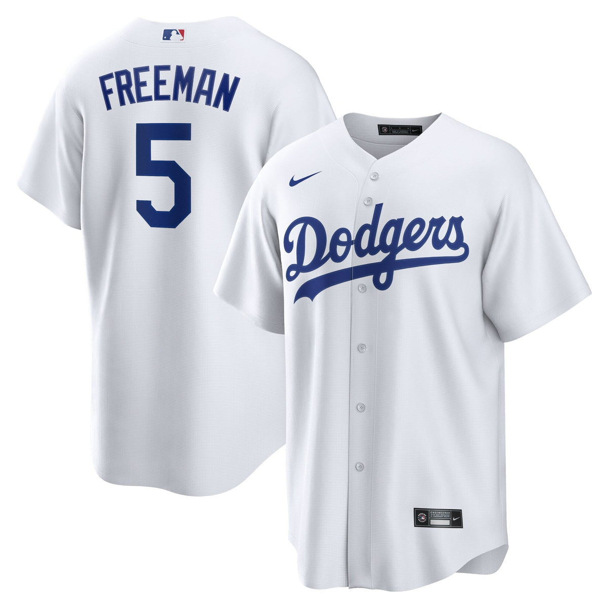 Los Angeles Dodgers Freddie Freeman White Replica Player Baseball Jersey