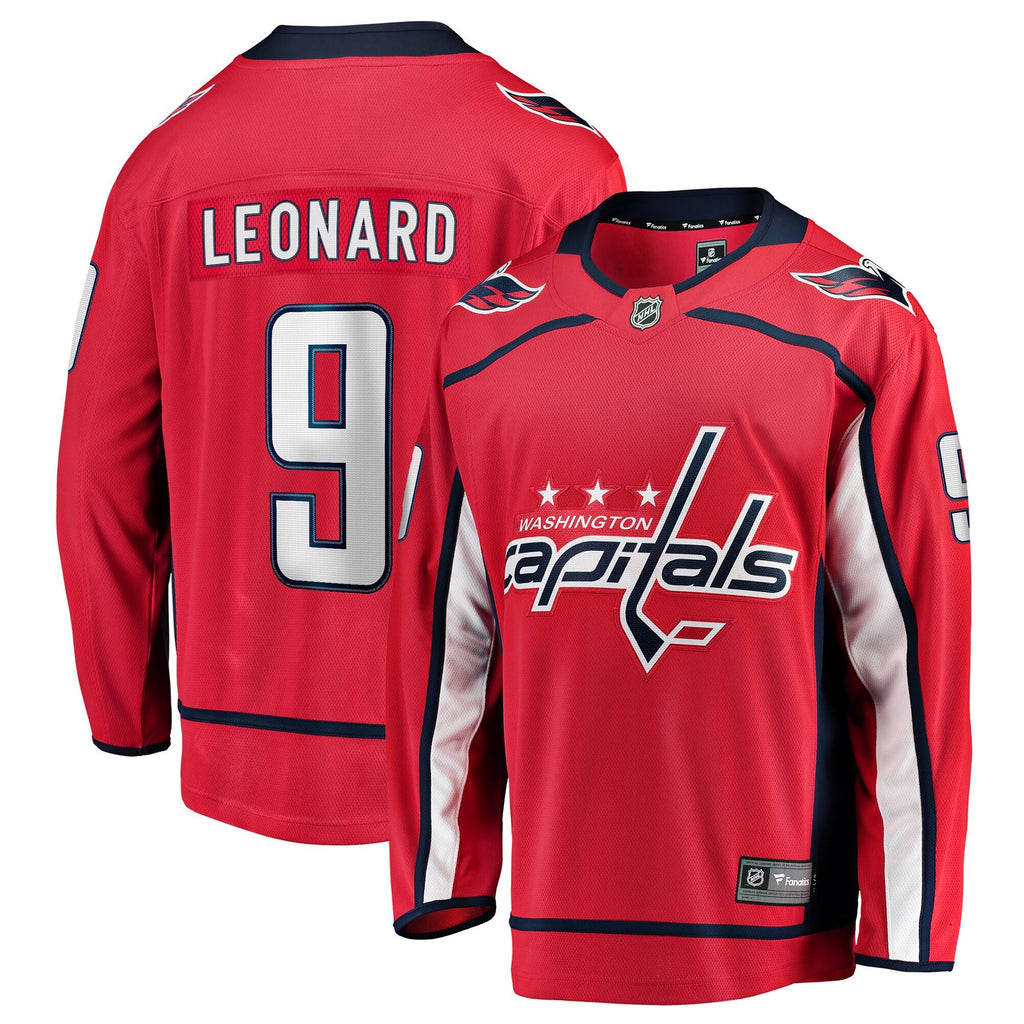 Washington Capitals Ryan Leonard Red Home Breakaway Hockey Jersey