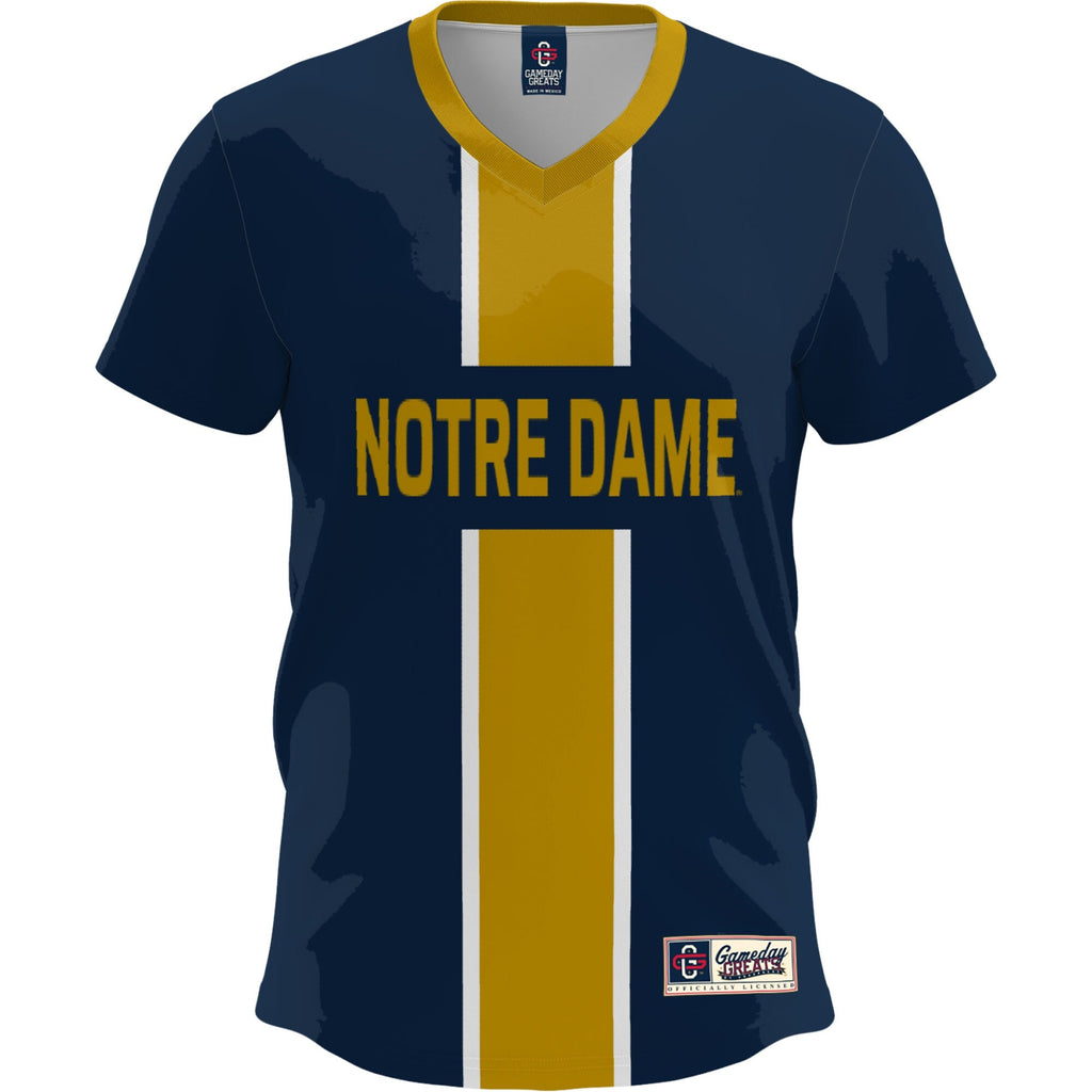 Navy Notre Dame Fighting Irish Lightweight Soccer Fashion Jersey