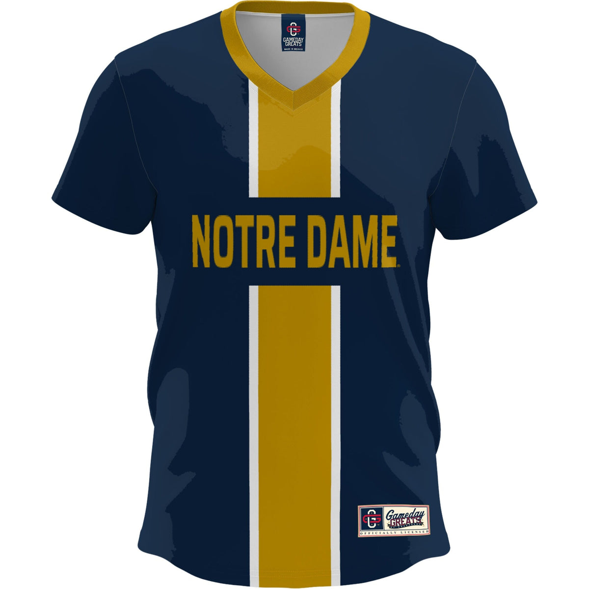 Navy Notre Dame Fighting Irish Lightweight Soccer Fashion Jersey