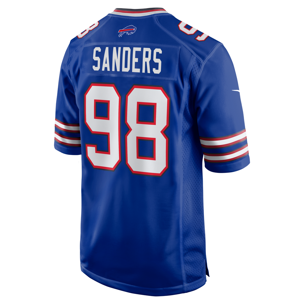 Buffalo Bills T.J. Sanders Royal Team Game Football Jersey