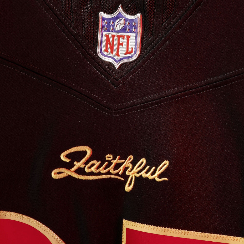 San Francisco 49ers George Kittle Black 2025 Rivalries Collection Stitched Limited Football Jersey